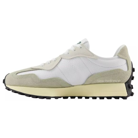 New Balance 327 Unisex Women 6 / Men 4.5 Sneakers Shoes White Leather Dark Green - Picture 6 of 9